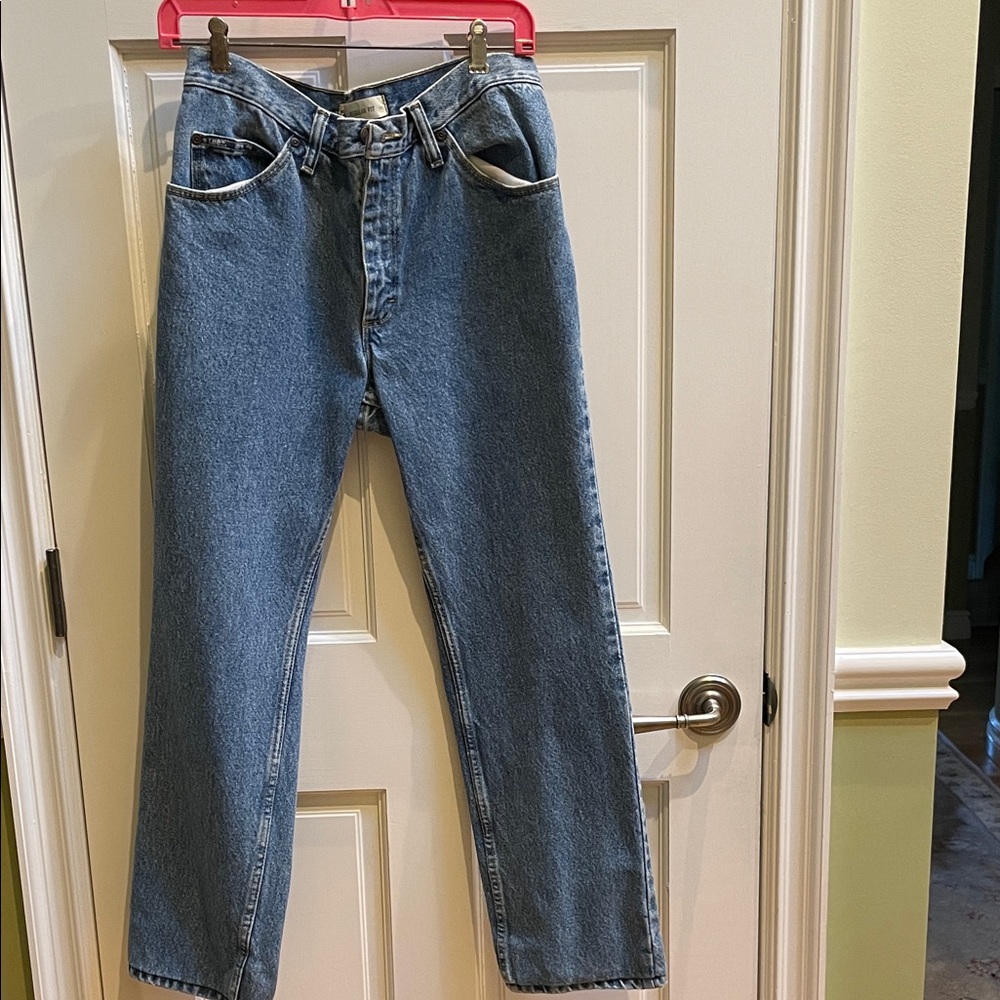 Lee Men's Classic Blue Denim Straight Jeans